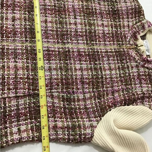 St John Sport By Marie Gray Tweed Knit Sweater Jacket Size XL - Picture 11 of 16